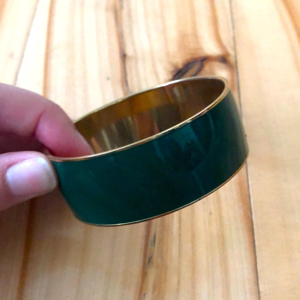 J.Crew Lacquer and Gold Bangle